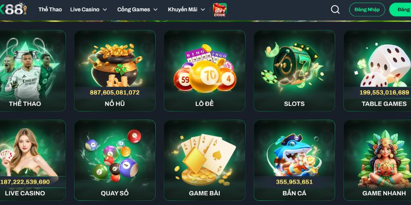 Hệ thống trò chơi đa dạng